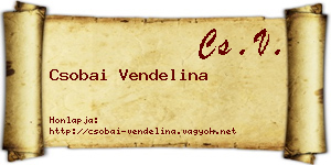 Csobai Vendelina névjegykártya